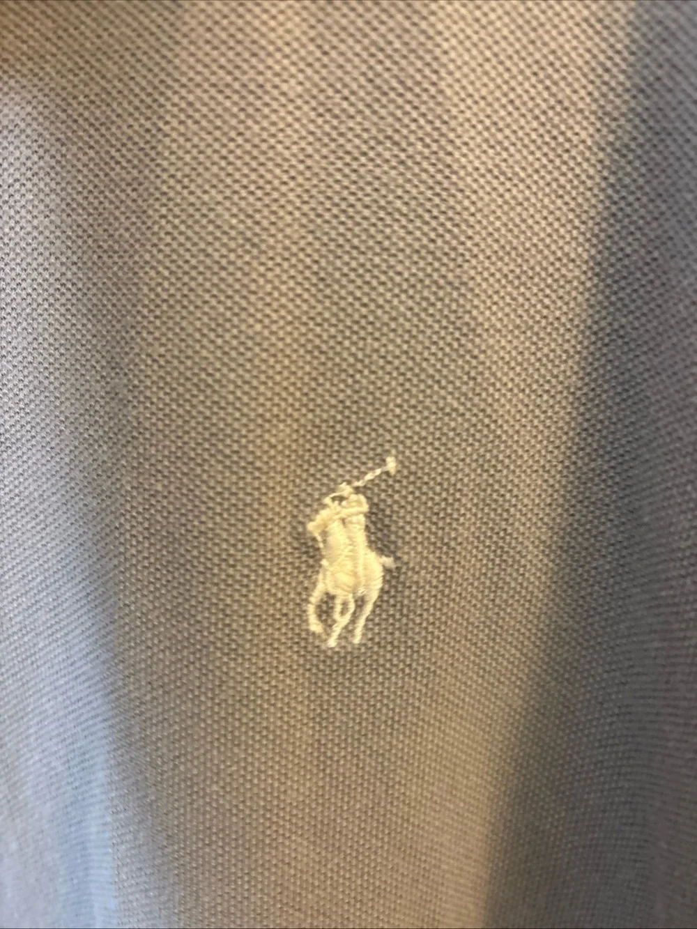 Ralph Lauren Men's Polo Shirt in Light Gray with Embroidered Pony